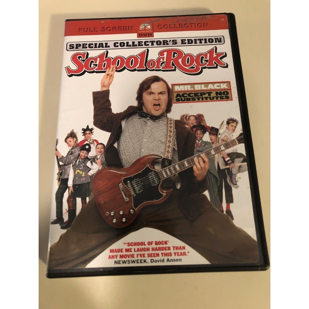 School‎ Of Rock DVD Special Collector's Edition Full Screen Jack Black